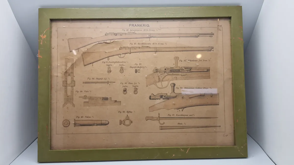 Indrammet våben planche, Frankrig