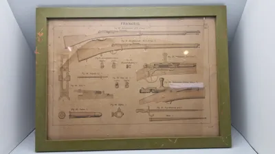 Indrammet våben planche, Frankrig