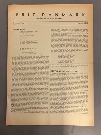 Originalt illegalt blad - ww2