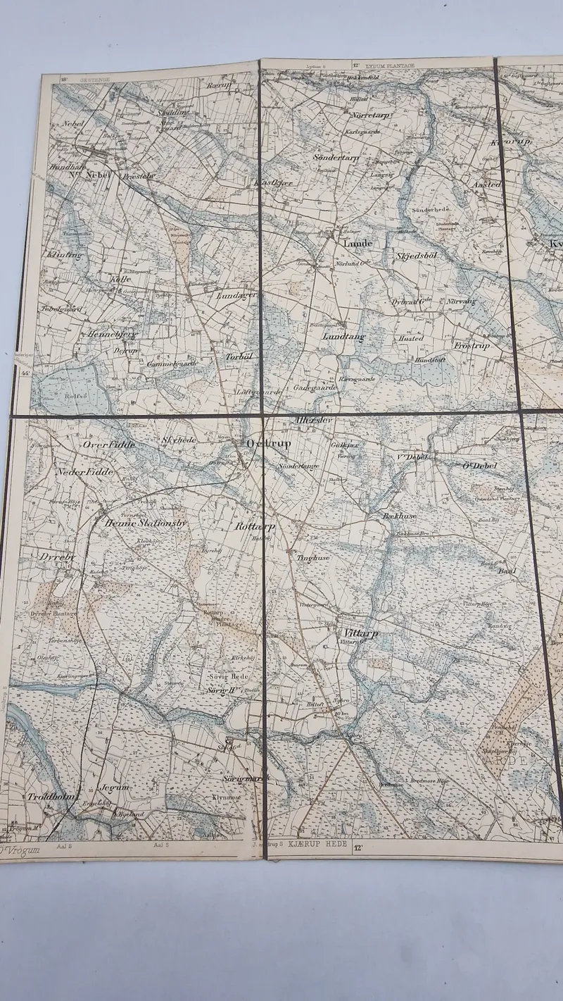 Originalt førkrigs hærkort