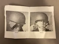 Original brugsanvisning for amerikansk M1 hjelm