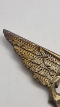 Original German Luftwaffe Maritime Personnel Visor Cap Badge