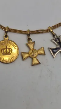 Original tysk ww1 miniture ordenskæde