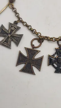 Original tysk ww1 miniture ordenskæde