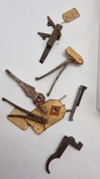 Samling våben resvervedele