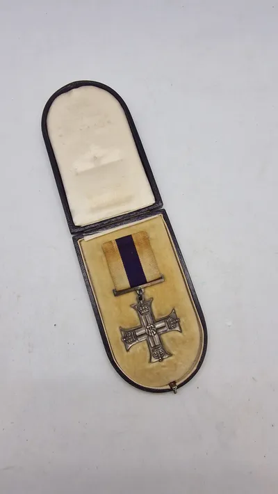 Sjældent originalt Military Cross   WW1 i æske