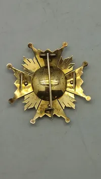 Original bryststjerne Orden de Isabel la Católica). sterlinsølv ca. 1890
