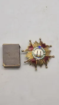 Original bryststjerne Orden de Isabel la Católica). sterlinsølv ca. 1890