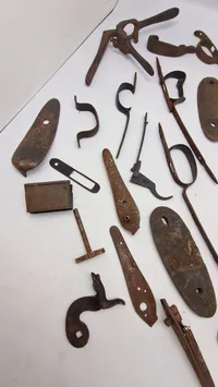 Samling våben resvervedele