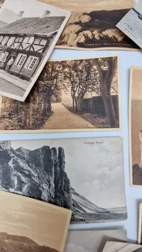 Samling antikke postkort