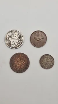 Diverse originale mønter
