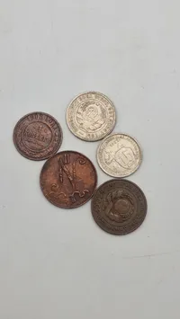 Samling originale russiske mønter