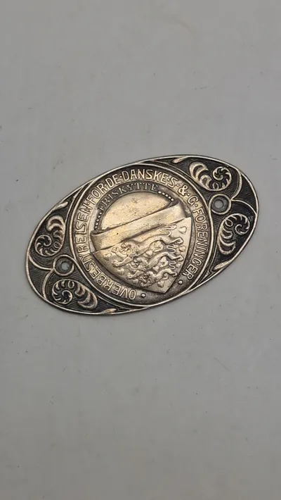 Originalt præmievåbenskjold fra De Danske Skytteforeninger.