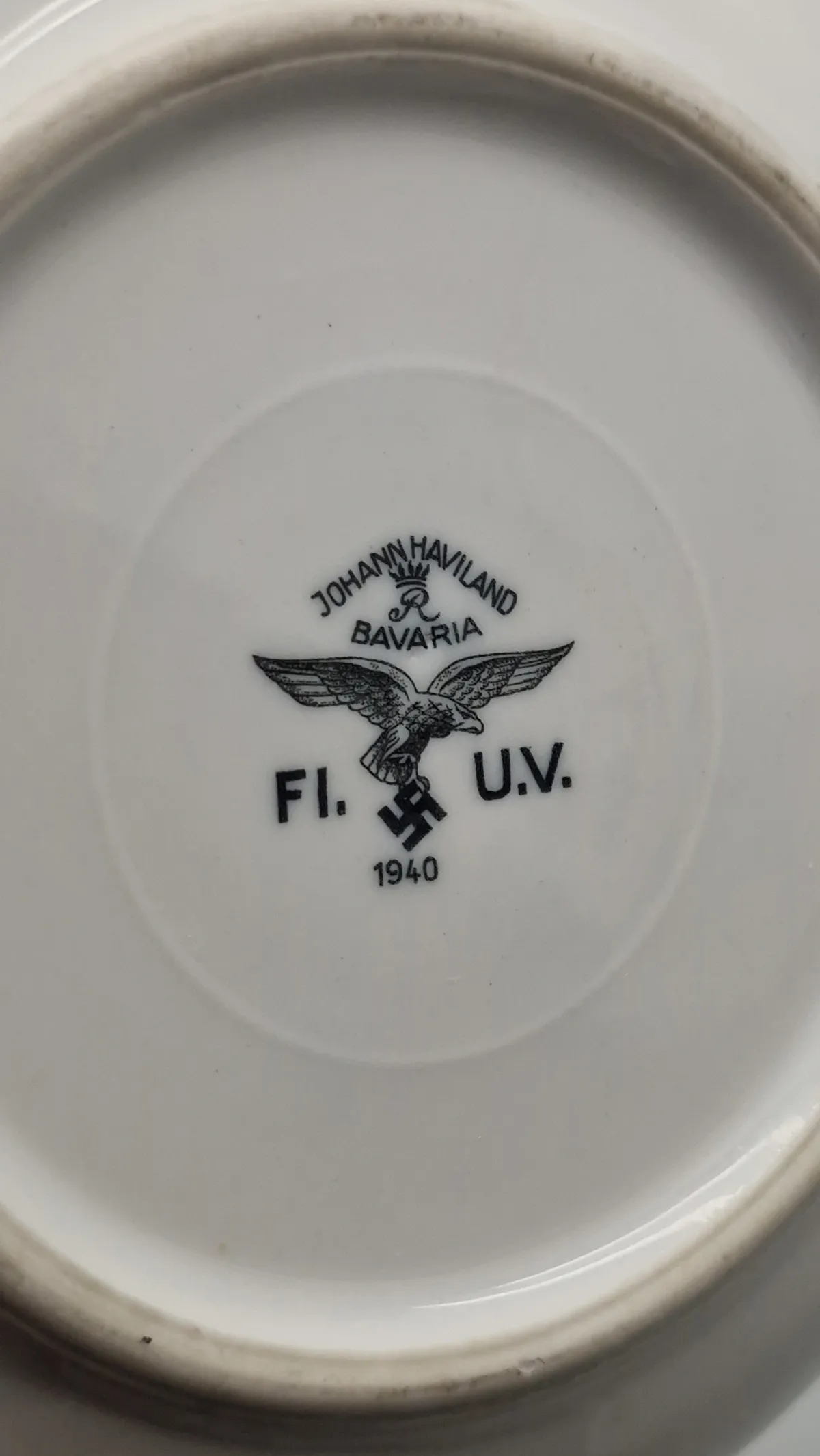 Original tysk Luftwaffe desserttallerken