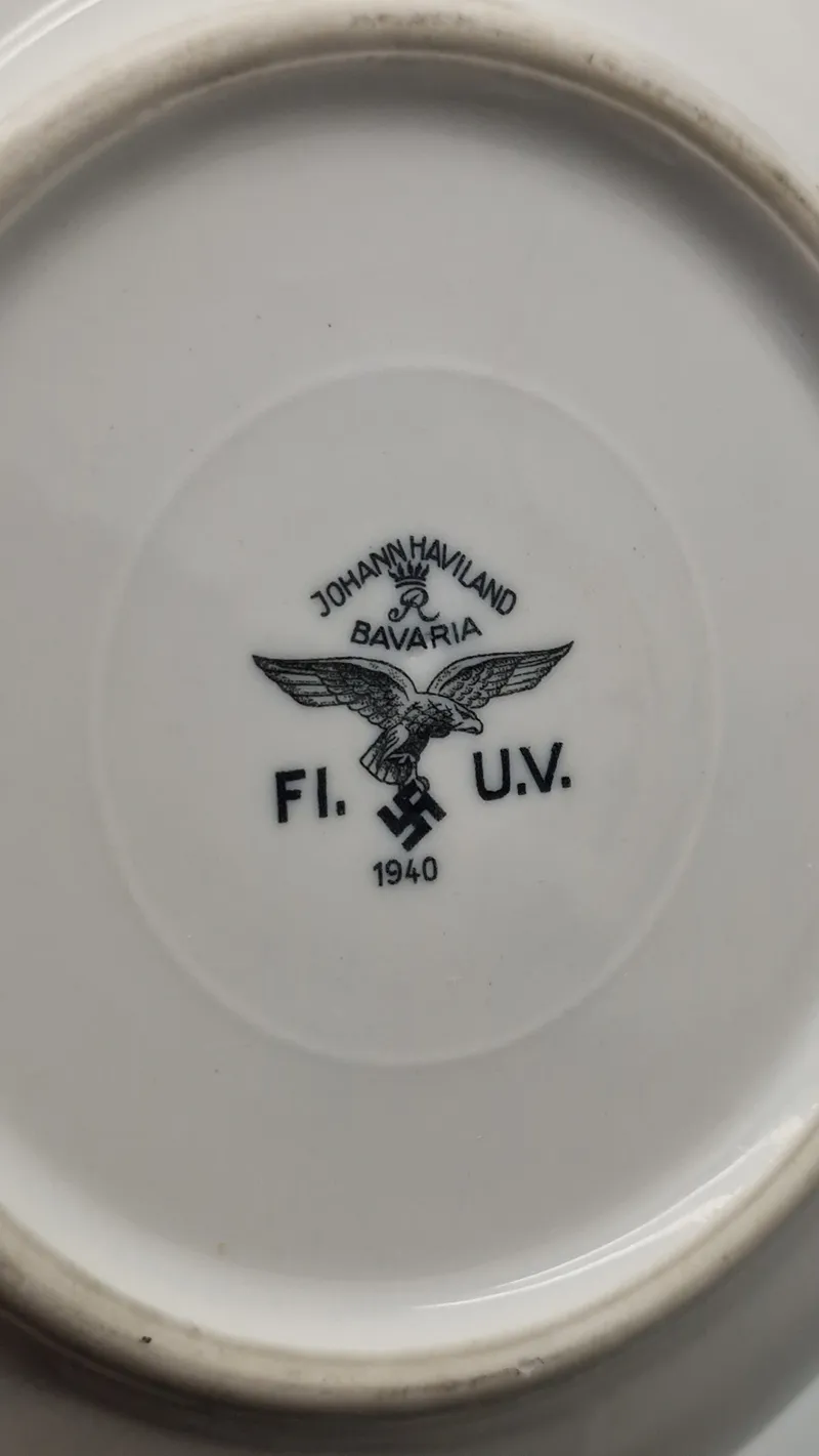 Original tysk Luftwaffe desserttallerken