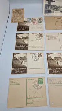 Samling originale olympiade postkort, 1936