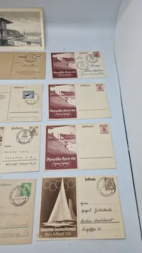 Samling originale olympiade postkort, 1936