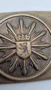 Originalt tysk bæltespænde fra Berlins politi styrke