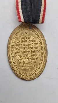 Original KRIEGSDENKMÜNZE - KYFFHÄUSER MEDAILLE "BLANK DIE WEHR-REIN DIE EHR 1914-1918"