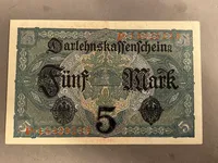 Original tysk ww1 pengeseddel