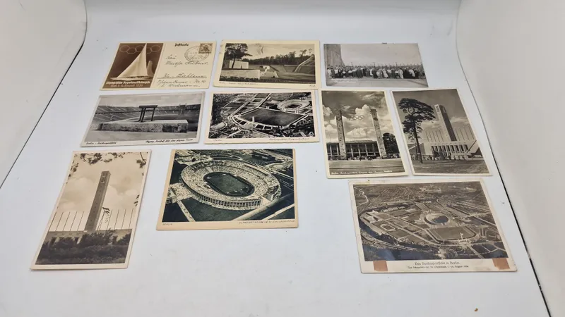Samling originale olympiade postkort, 1936