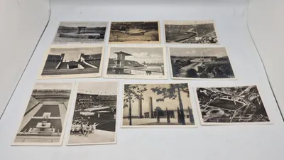 Samling originale olympiade postkort, 1936