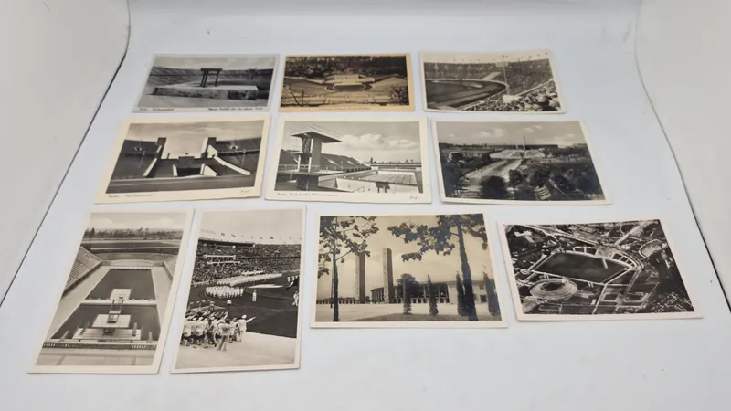 Samling originale olympiade postkort, 1936