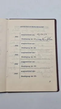DDR Original Aktivist des Fünfjahrplanes samt id kort