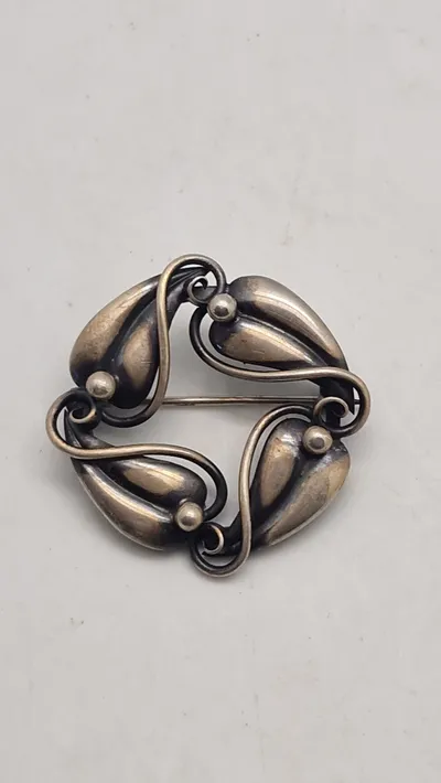 Broche af 830 sølv -  Rudolf Billing - Varde 1910 - 1937
