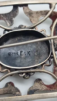 broche af 830 sølv fra Erikson & Kromann