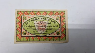 Original nødseddel, Skærbæk