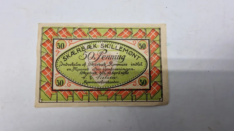 Original nødseddel, Skærbæk