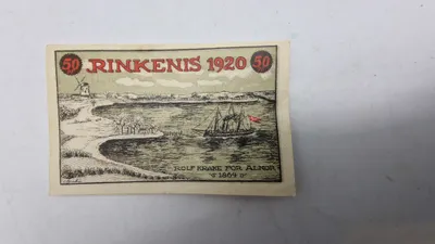 Original nødseddel, Rinkenæs