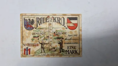Original nødseddel, Rødekro