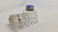 Salt og pepper sæt, Meka, og Norge  med låg af 925 sterlingsølv belagt med emalje
