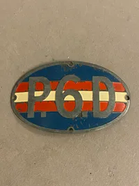 Originalt skjold fra modstandsbevægelsen P6D
