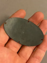 Originalt skjold fra modstandsbevægelsen P6D