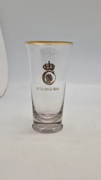 Sjældent Kong Christian X jubilæums glas