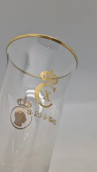 Sjældent Kong Christian X jubilæums glas