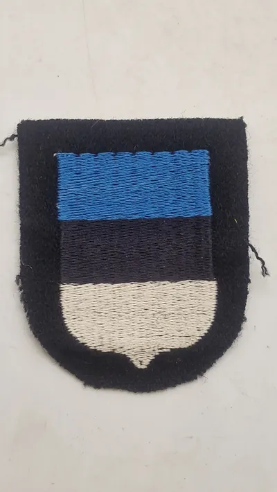 Originalt Estonia/Eesti - Sleeve Shield for Volunteers in the 20th Waffen SS Grenadier Division (Estonian No. 1)