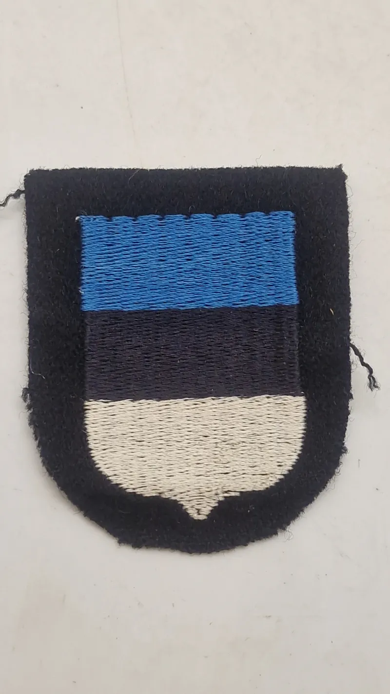 Originalt Estonia/Eesti - Sleeve Shield for Volunteers in the 20th Waffen SS Grenadier Division (Estonian No. 1)