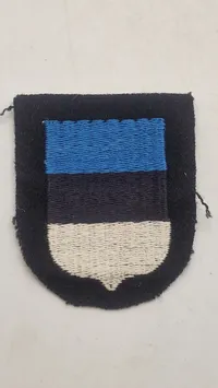Originalt Estonia/Eesti - Sleeve Shield for Volunteers in the 20th Waffen SS Grenadier Division (Estonian No. 1)
