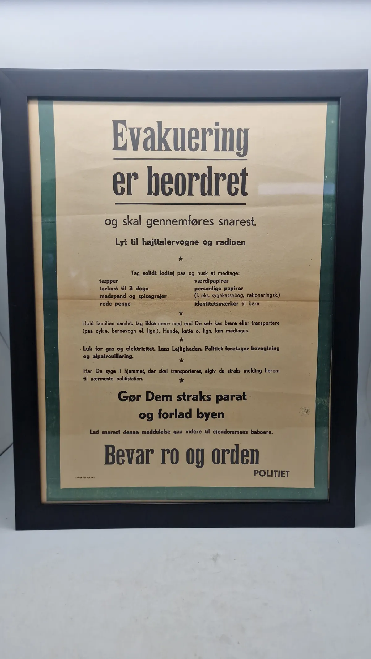 Original dansk evaluerings plakat