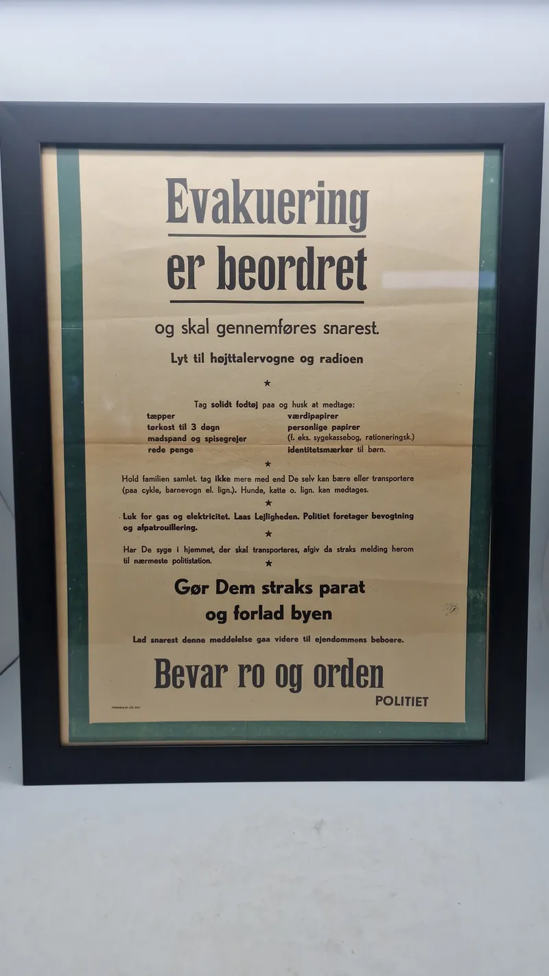 Original dansk evaluerings plakat