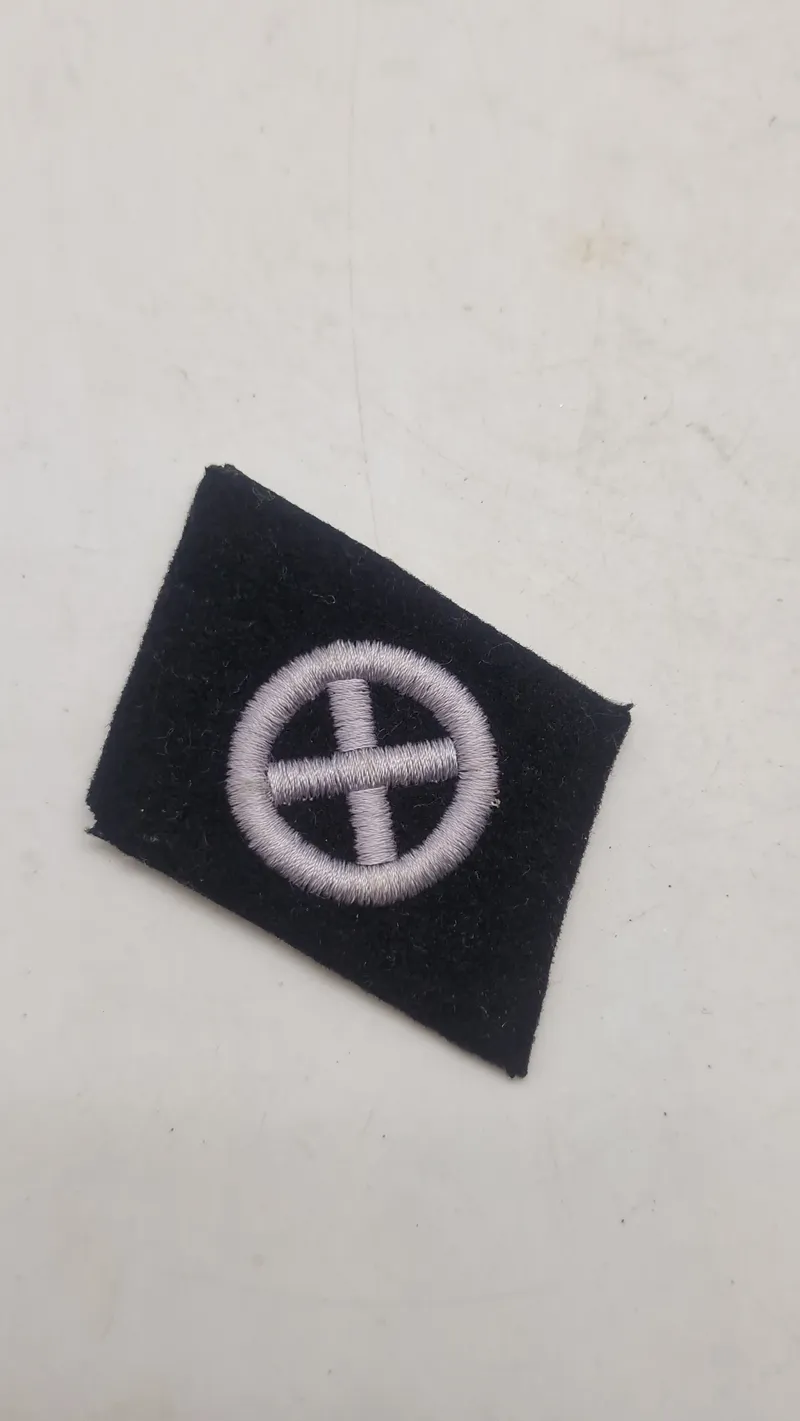 Original French SS Volunteer Charlemagne Collar Tab