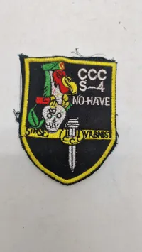 Originalt patch, US Army 5th Special Forces Group, der blev brugt under Vietnamkrigen