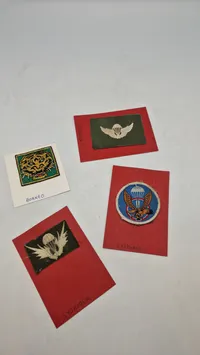 Samling originale Airborne patches
