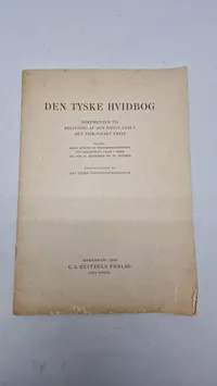 Den tyske hvidbog, 1939