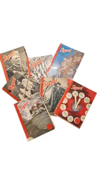Samling originale Signal blade WW2