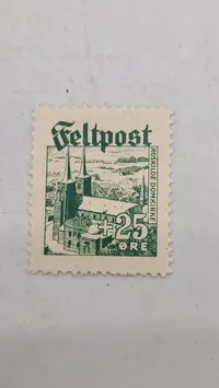 Originale Dansk producerede feltpost frimærker, ww2
